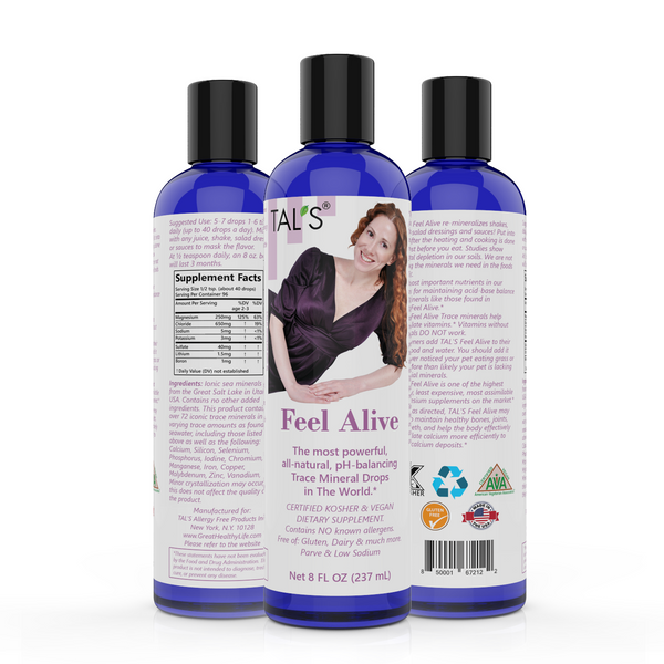 TAL'S Magnesium Supplement: Feel Alive is an all-natural, pH-balancing Trace Mineral Drops TAL'S Magnesium Supplement: Feel Alive is an all-natural, pH-balancing Trace Mineral Drops